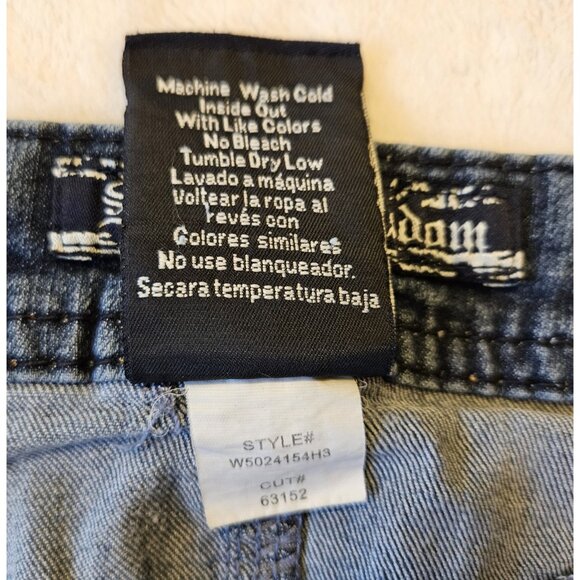 Source of Wisdom Jeans Women's Fit & Flare Denim Blue Size 18 - Picture 5 of 12